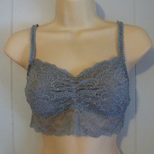 'VS Pink' Grey Lacey Bralette Sz Large